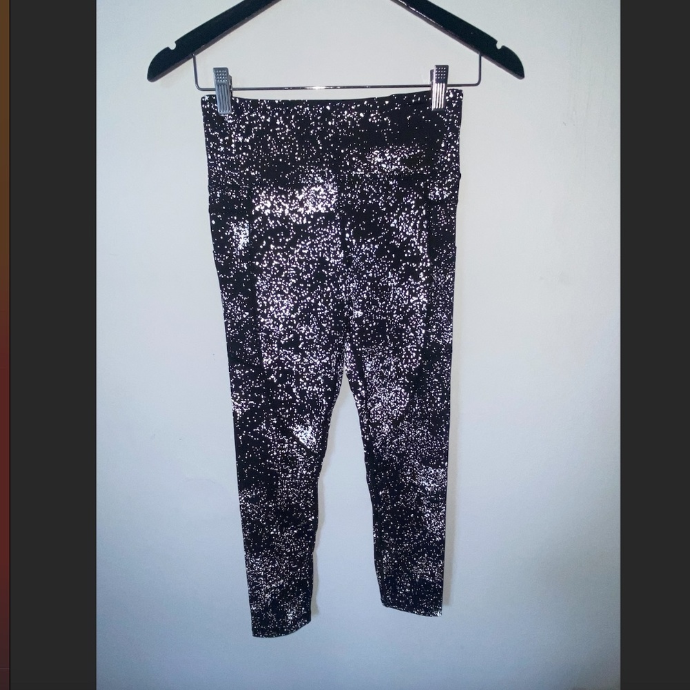 Zyia silver speckle leggings - size 4